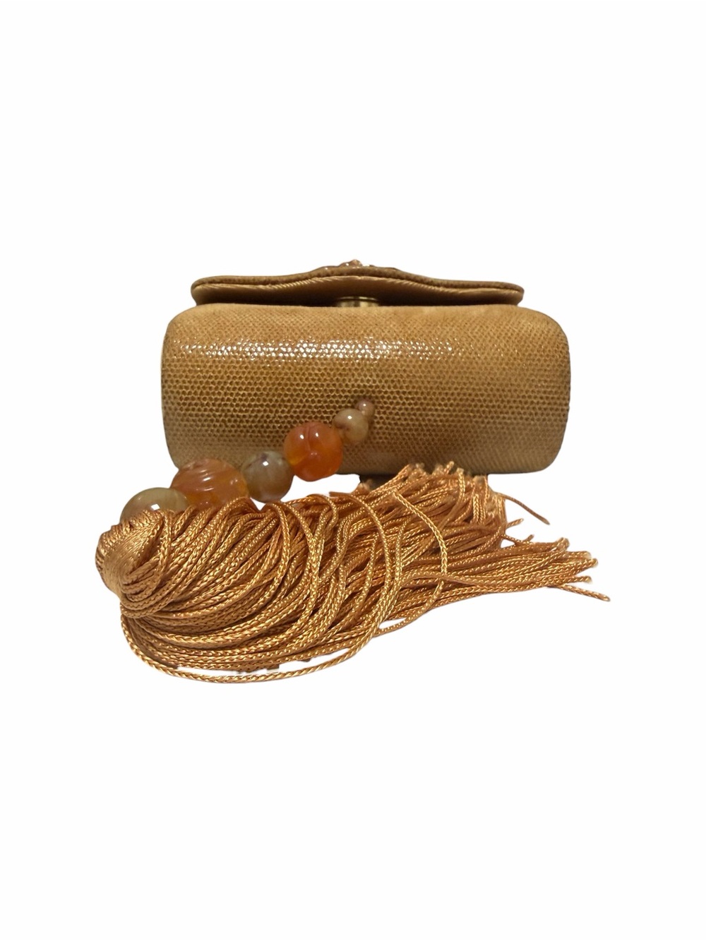 Rafael Sanchez Tan Reptile Crossbody Handbag - Picture 5 of 8